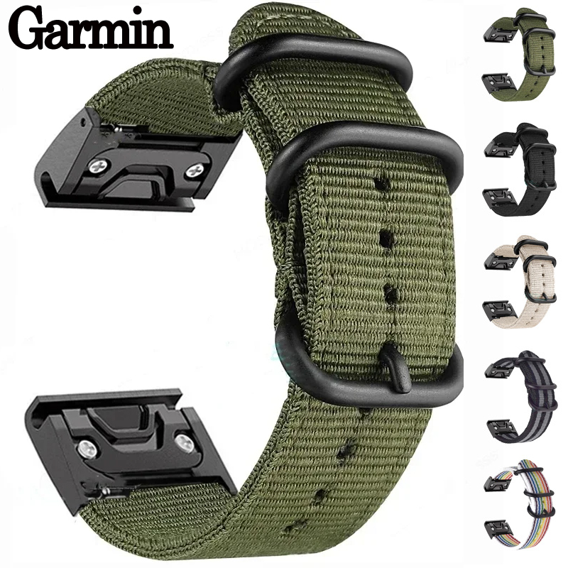 Canvas Strap Watch - Tali nilon kanvas untuk Garmin Fenix