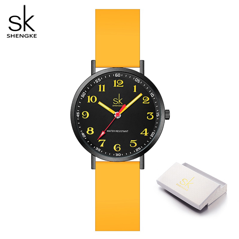 Silicone Band Women - SHENGKE jam tangan tali silikon wanita,