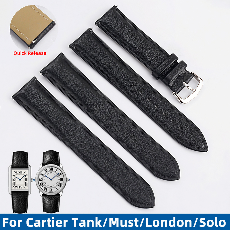 Cartier Watch Tank - 16/17/19/20/22/23Mm Tali Jam Tangan Lepas Cepat