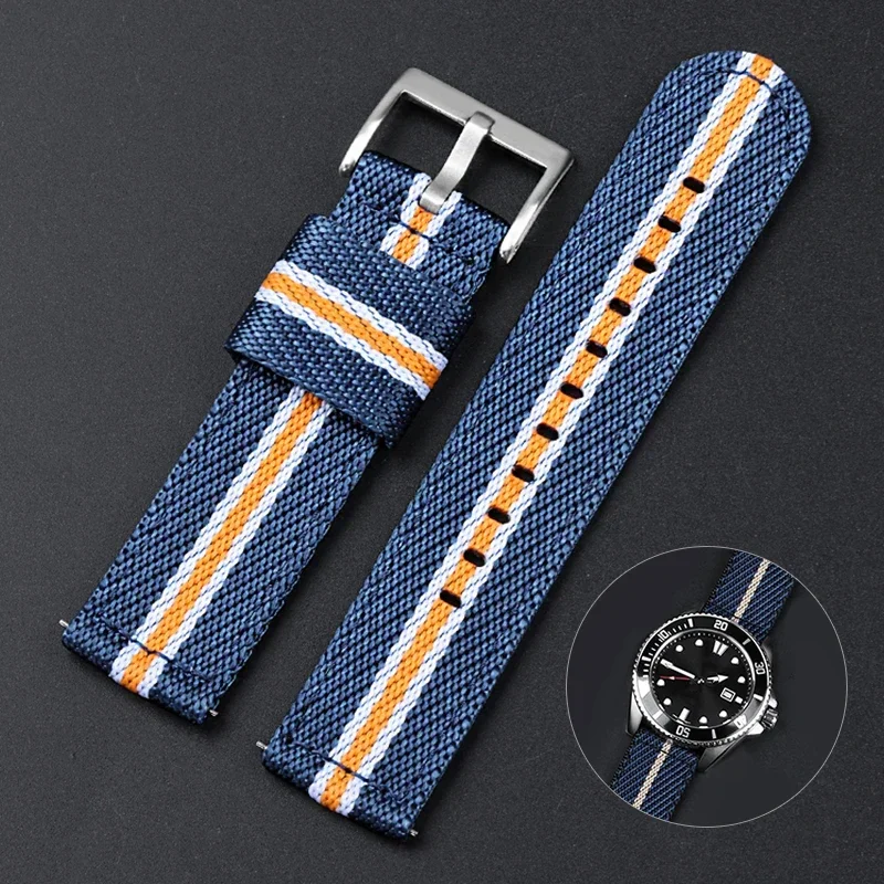 Suede Strap Watch - Tali nilon lepas cepat untuk Tudor