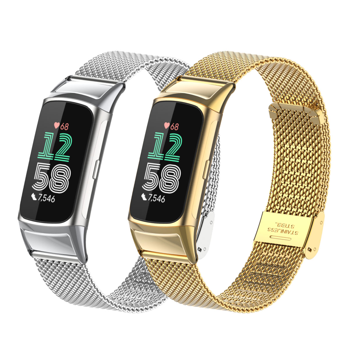 Mesh Strap Metal - Cocok untuk Fitbit Charge 5/6 Tali
