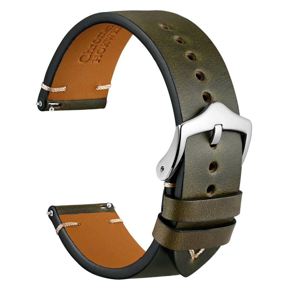 Leather Strap Quick Release - WOCCI tali jam kulit lilin minyak