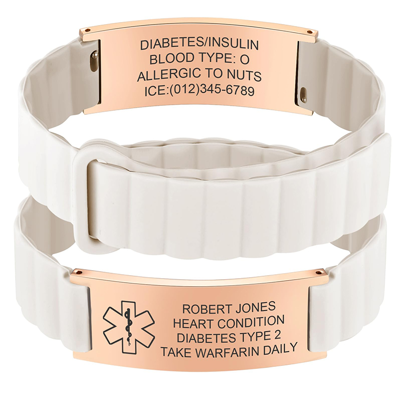 Gelang ID Medis Kustom untuk P - Silicone Band Women ulasan dan harga