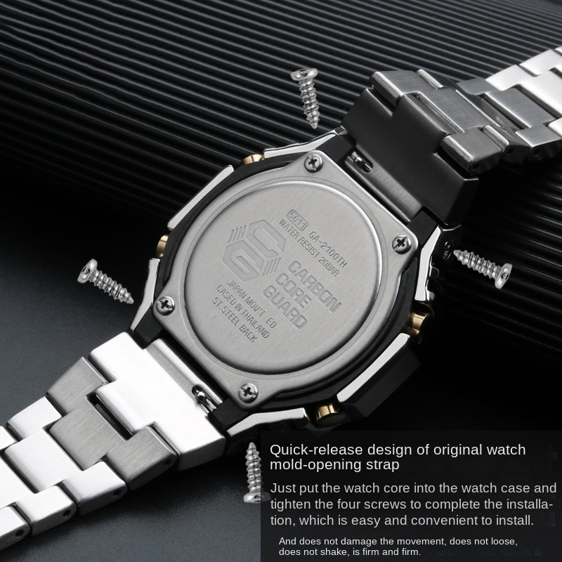GA2100 tali logam untuk G-SHOC - Casio Watch G-Shock Ga-2100 ulasan dan harga