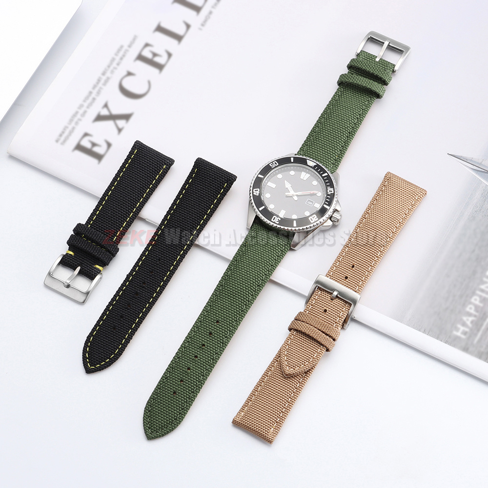 Tali Jam Tangan Kain Layar Tah - Leather Strap Quick Release ulasan dan harga