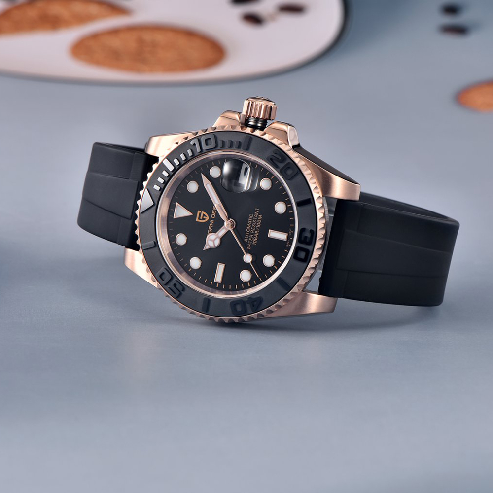 Jam Tangan Otomatis PAGANI DES - Rubber Strap Diver ulasan dan harga