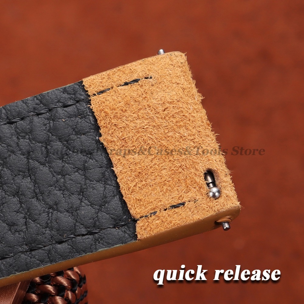 Tali Jam Tangan Kulit Suede Vi - Leather Strap Quick Release ulasan dan harga