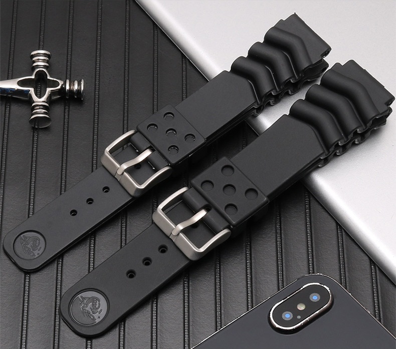 Tali jam tangan karet silikon  - Seiko Watch 5 Sports ulasan dan harga