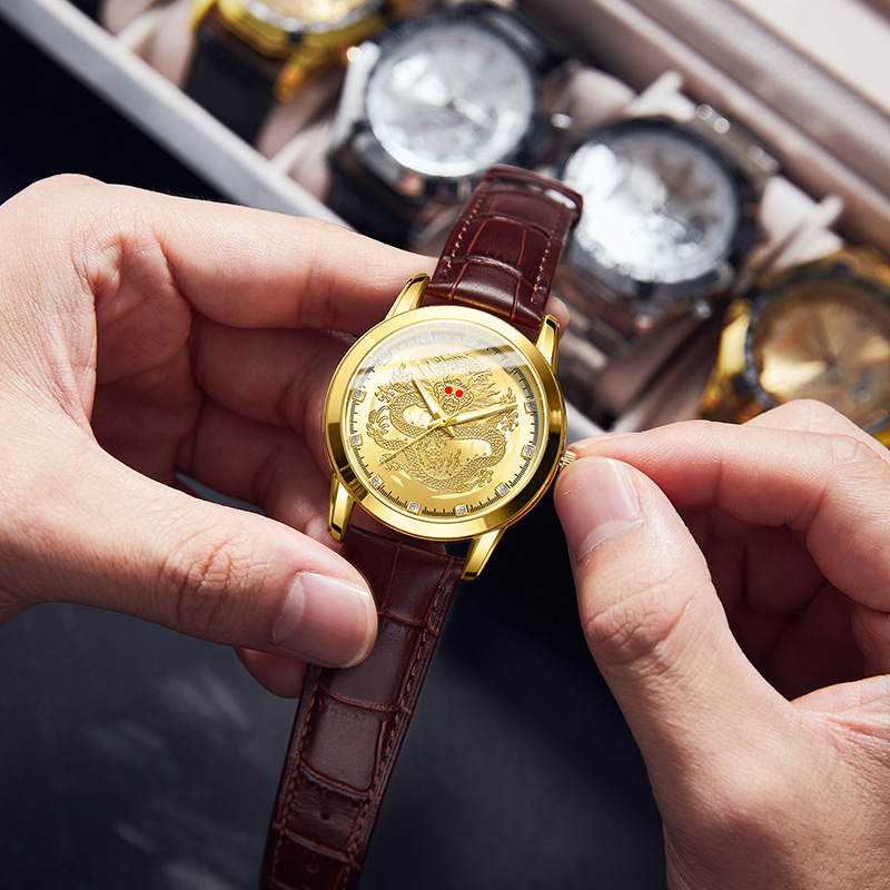 Jam Tangan Kuarsa Pria Jam Tan - Leather Watch Band Men ulasan dan harga