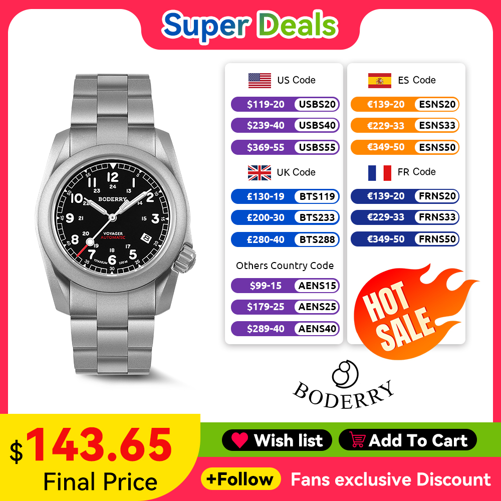 Boderry Voyager Field Watch Ti - Seiko Watch 5 Sports ulasan dan harga