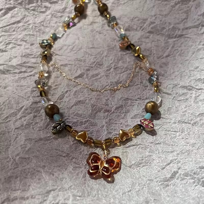 Kalung Batu Mata Harimau Alami - Butterfly Clasp Deployant ulasan dan harga