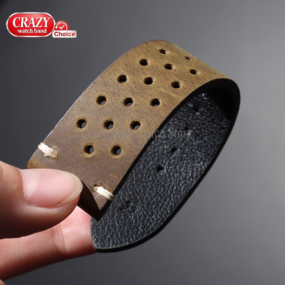 18/19/20/21/22/24Mm Kulit Buat - Suede Strap Watch ulasan dan harga