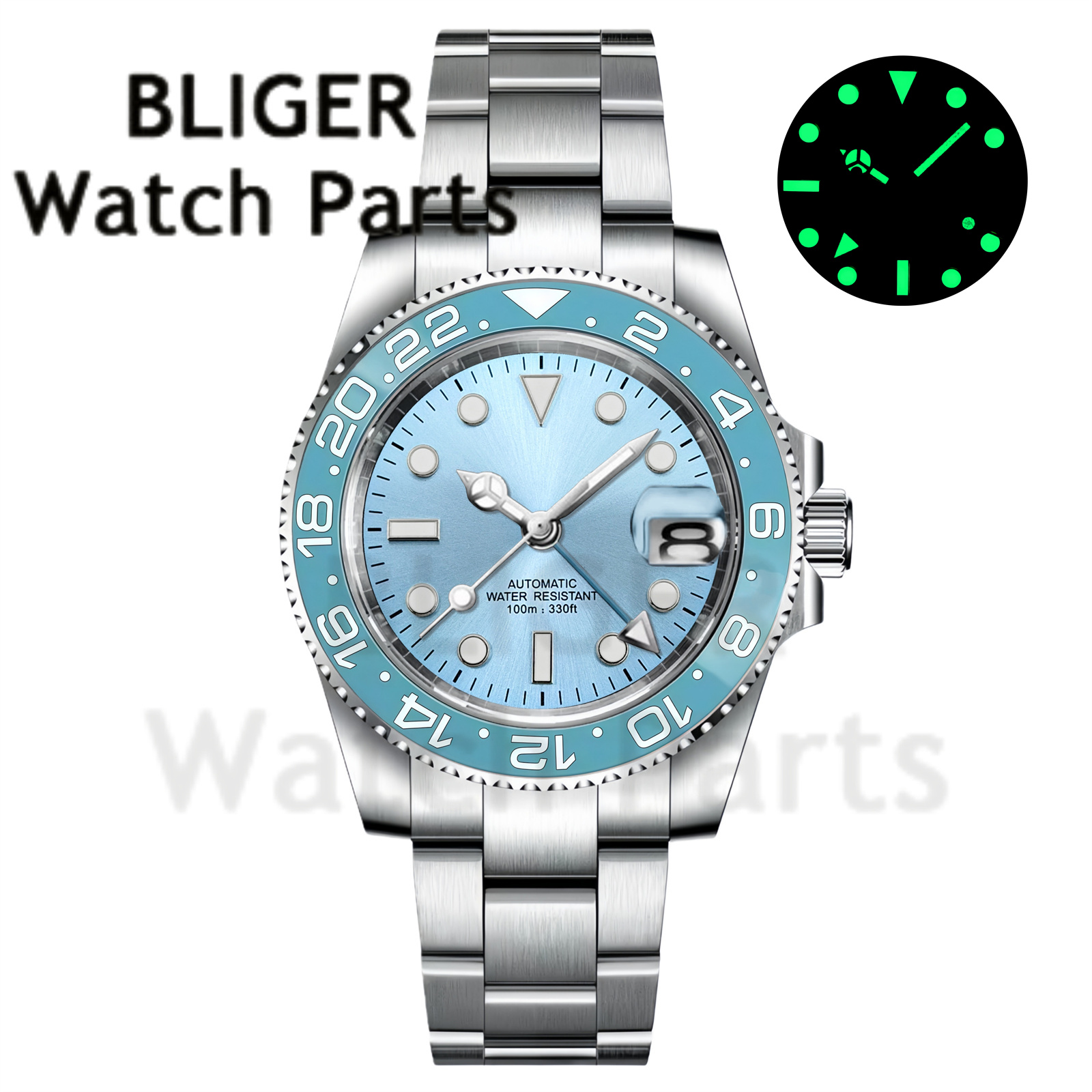 Jam Tangan Mekanik Pria Custom - Stainless Bracelet Diver ulasan dan harga