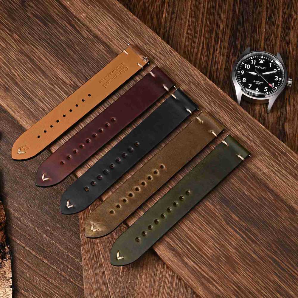 WOCCI tali jam kulit lilin min - Leather Strap Quick Release ulasan dan harga